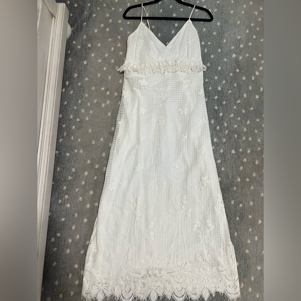 Crochet and lace dress